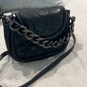 Black Zara Crossbody Purse with Chain